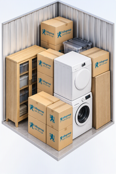 25 sq ft storage unit
