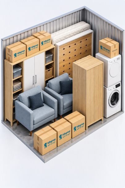75 sq ft storage unit